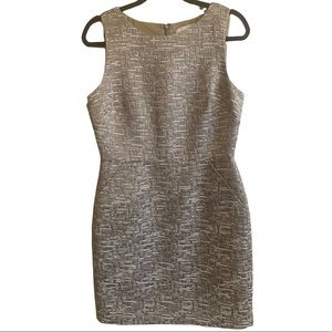 NWT Banana Republic Size 8 Gold Textured Dress